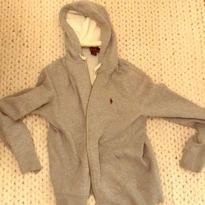 Polo by Ralph Lauren gray zip up sweatshirt